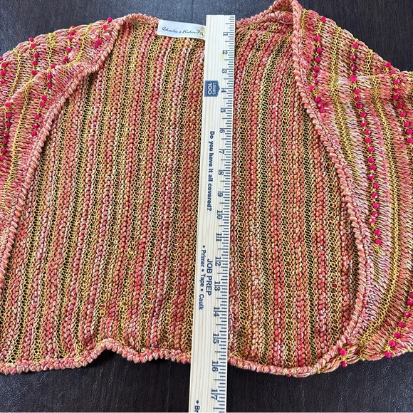 Anthropologie Charlie & Robin Leahi Beaded Shrug S/M - Picture 7 of 10